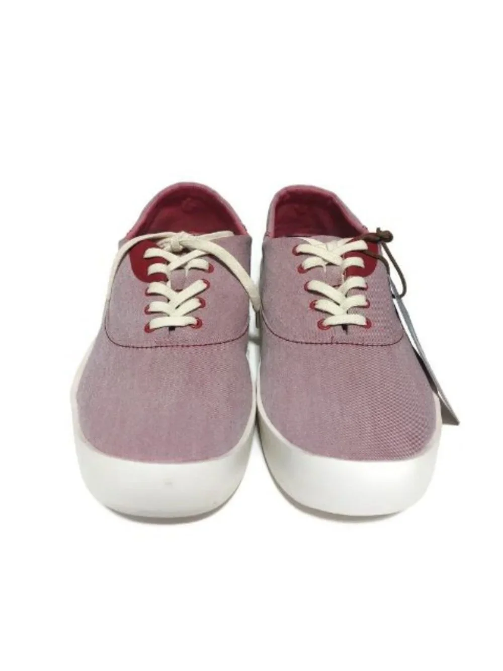 Olukai Tradewind Mens 9.5 Canvas Lace Up Boat Beach Sneakers Drop-In Heel Lava